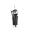 Pleaser - ADORE724 Sandale à bride à la cheville, Pole dance chaussures - Noir Product image
